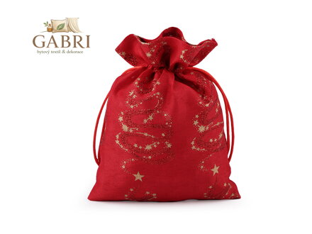 Vánoční dárkový pytlík 14x19 cm