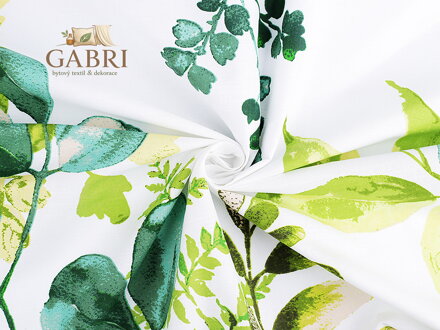 Bavlněná látka / plátno listy