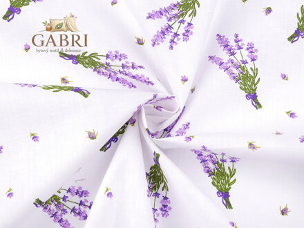 Bavlněná látka / plátno levandule