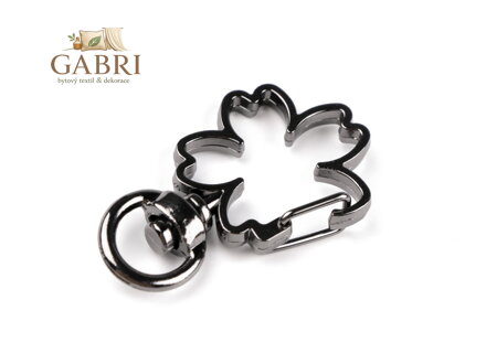 Kovová karabina čtyřlístek průvlek 8 mm