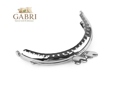 Rámeček na výrobu peněženky našívací srdce 8x8,5 cm