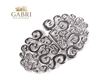 Spona / ozdobné zapínání + šroubky 5,5x9 cm