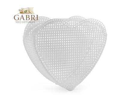 Plastová kanava / mřížka na kabelku srdce