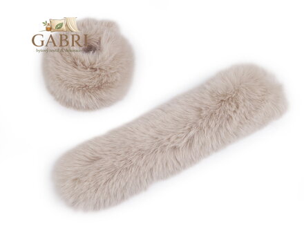 Kožešinový lem na rukáv samonavíjecí šíře 8 cm