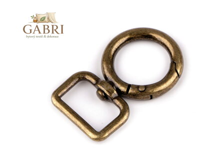 Kovová karabina průvlek 19 mm