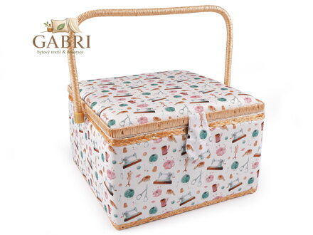 Kazeta / košík na šití čalouněný