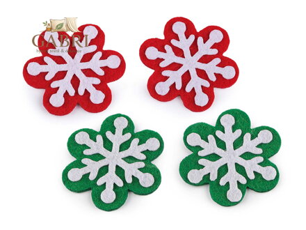 Vánoční filcová vločka Ø50 mm