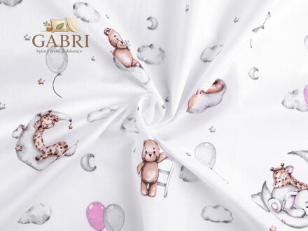 Bavlněná látka / plátno medvídci