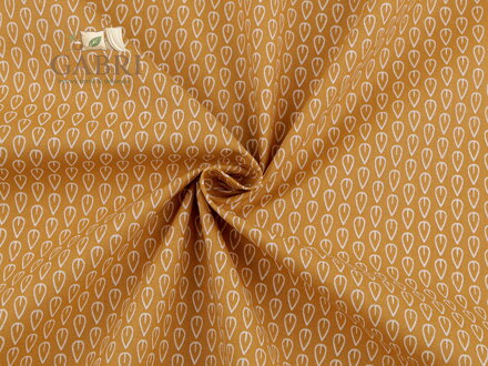 Bavlněná látka / plátno lístečky