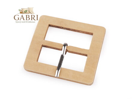 Dřevěná spona opasková k dozdobení šíře 40 mm