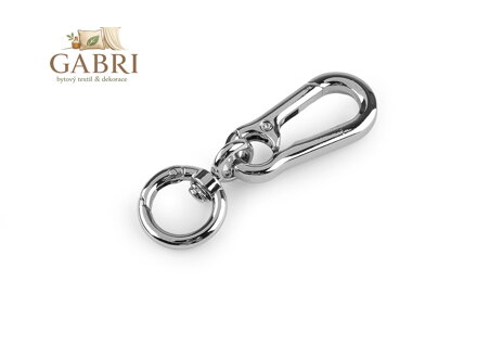 Kovová karabina otočná s kulatou karabinou průvlek 17 mm