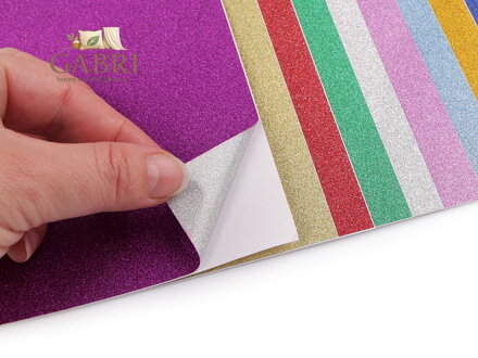 Samolepicí třpytivá fólie 10x15 cm