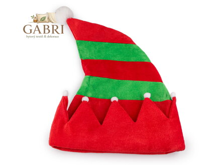 Vánoční čepice skřítek