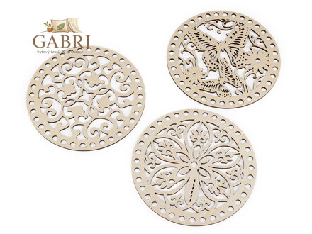 Víko na pletení / háčkování košíků Ø18 cm