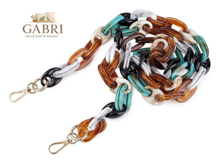 Designový řetěz na mobilní telefon s karabinami délka 120; 130 cm