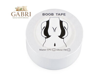 Boob tape páska na prsa samolepicí šíře 2,5 cm transparent