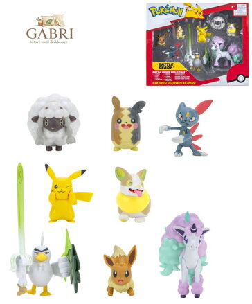 Pokémon akční figurky Battle Ready set 8ks plast v krabici