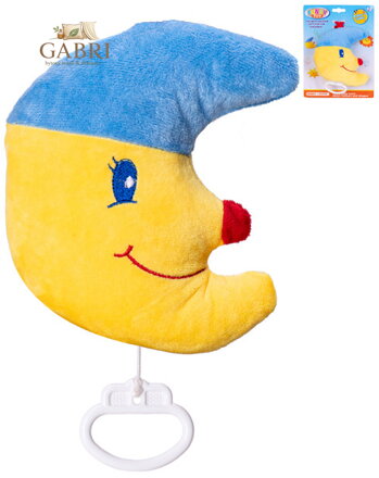 PLYŠ Usínáček baby měsíček natahovací hrací strojek pro miminko Zvuk