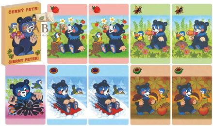 AKIM Hra karetní Černý Petr Méďa Baribal *SPOLEČENSKÉ HRY*