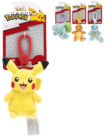 ORBICO PLYŠ Přívěšek na klíče postavička Pokémon klíčenka 4 druhy
