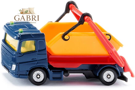 SIKU Auto s kontejnerem svoz komunálního odpadu model kov 1298