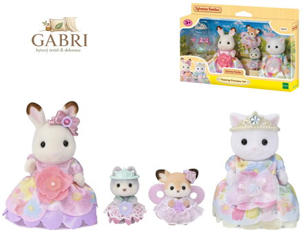 Sylvanian Families Rodina květinové princezny set 4 figurky s doplňky