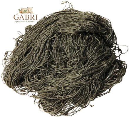 NOE Síť dekorační Khaki na aranžování 1,2x2m na zavěšování hraček