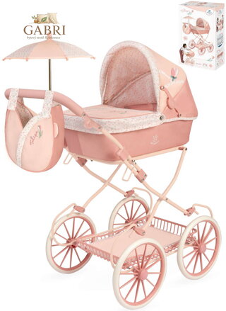 DECUEVAS Kočárek Tulipe 2025 skládací s taškou pro panenku miminko