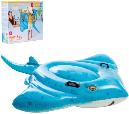 INTEX Nafukovací Rejnok 185x145cm plavidlo s úchyty na vodu 57576