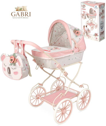 DECUEVAS Kočárek Koala 2024 skládací s batůžkem pro panenku miminko