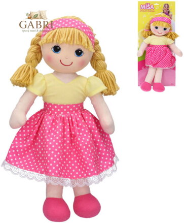 Panenka soft látková hadrová Míša Růžičková zpívající textilní na baterie Zvuk CZ