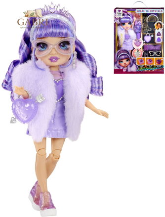 RAINBOW HIGH Creative Crystals fashion panenka Violet Willow s doplňky
