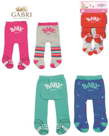 ZAPF CREATION Baby Born punčocháče 2 páry pro panenku miminko 3 druhy