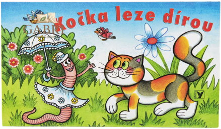 Baby knížka leporelo Kočka leze dírou ilustrace Ondřej Sekora