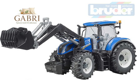 BRUDER 03121 Traktor New Holland T7.315 s čelním nakladačem 1:16 plast