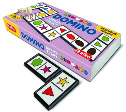 EFKO HRA Domino naučné barvy a tvary *SPOLEČENSKÉ HRY*