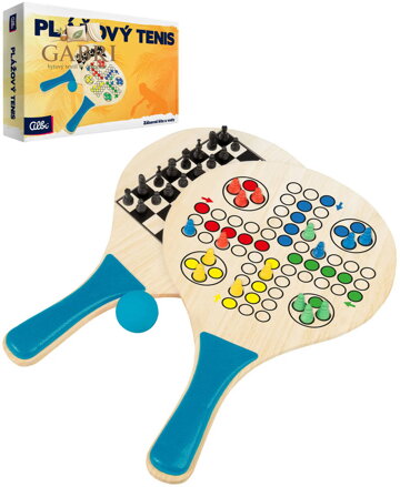 ALBI HRA Plážový tenis, šachy, Člověče, nezlob se 3v1 DŘEVO