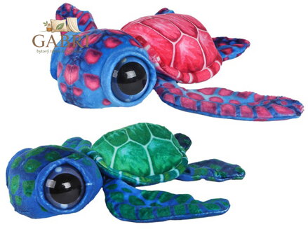PLYŠ Želva 18cm velké oči 2 barvy *PLYŠOVÉ HRAČKY*