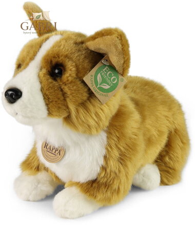 PLYŠ Pes corgi 32cm ležící *PLYŠOVÉ HRAČKY*