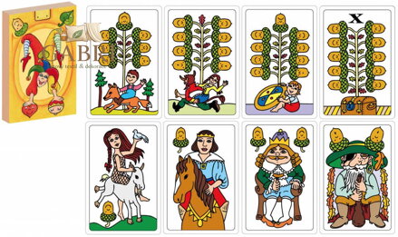 AKIM Hra karetní Pohádky karty hrací jednohlavé v krabičce 32ks