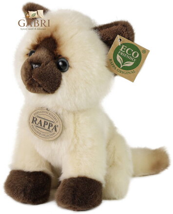 PLYŠ Kočka siamská 18cm Eco-Friendly *PLYŠOVÉ HRAČKY*