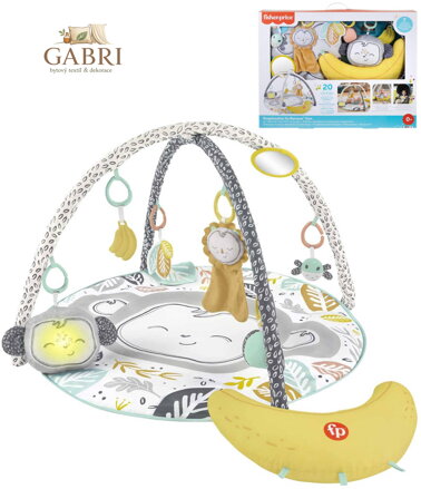 FISHER PRICE Baby hrací dečka Go Bananas na baterie Světlo Zvuk pro miminko