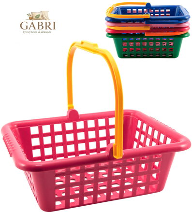 LORI 232 Košík nákupní dětský 30x11x27cm plastový 4 barvy