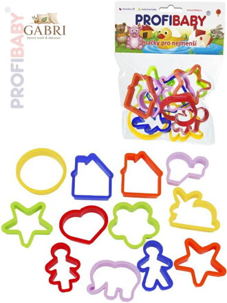 PROFIBABY Baby vykrajovátka barevná set 12ks v sáčku pro miminko
