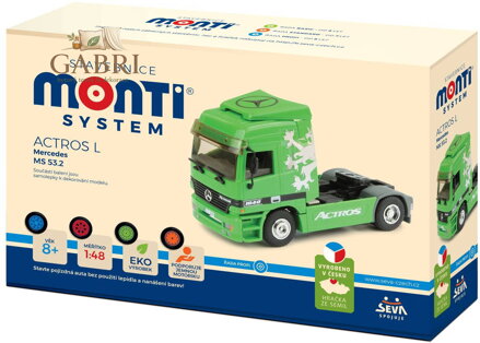 SEVA Monti System 53.2 Tahač Mercedes Actros L zelený MS53.2 0109-53.2