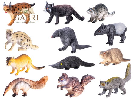 Zvířata divoká lesní 13-16cm plastové figurky zvířátka 12 druhů