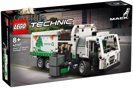 LEGO TECHNIC Popelářský vůz Mack LR Electric 42167 STAVEBNICE