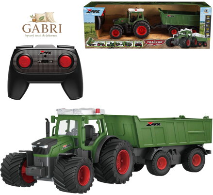 RC Traktor set s valníkem na vysílačku 2,4GHz na baterie Světlo