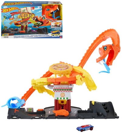 MATTEL HOT WHEELS City Kobra útočí herní set s autíčkem