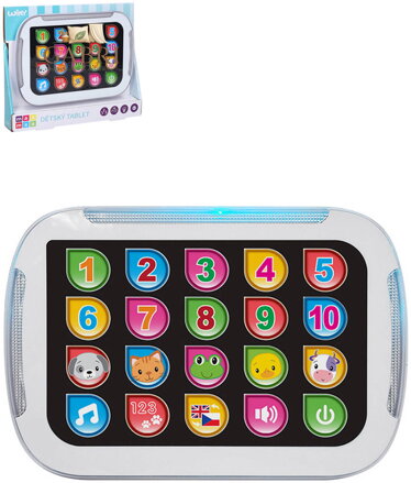 Tablet baby naučný česky mluvící na baterie Světlo Zvuk CZ
